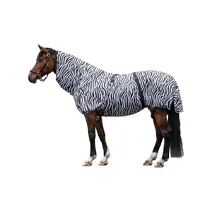 Anti-eczema horse blanket HKM Zebra image-1