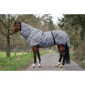 Anti-eczema horse blanket HKM Zebra image-2