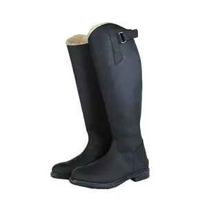 Bottes d'équitation en cuir femme HKM Flex Country image-0