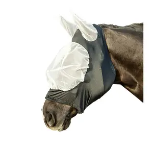 Maschera anti-insetti per cavallo con protezione narici HKM image-0