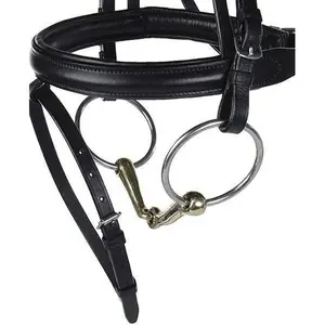 Mors simple pro koně z nerezové oceli s kroužky HKM image-2