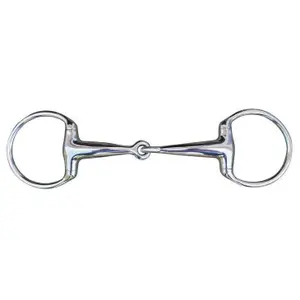Mors Olive für Pferd aus massivem Edelstahl HKM 18 mm image-0