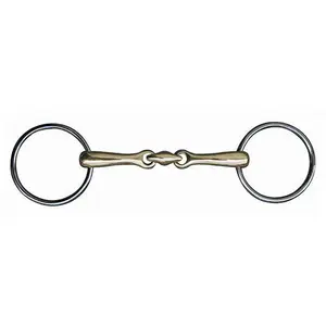 Mors Double Brisuren für Pferde aus Messing HKM 14 mm image-0