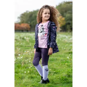 Girls' mid grip riding leggings HKM Kids Lola image-2
