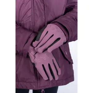 Dziecięce rękawice do jazdy konnej HKM Kids Alva image-2