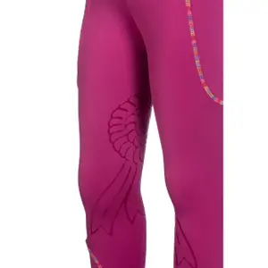 Girls' mid grip riding leggings HKM Kids Polly image-3