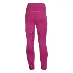 Girls' mid grip riding leggings HKM Kids Polly image-2