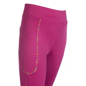 Girls' mid grip riding leggings HKM Kids Polly image-4