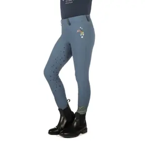 Girls' full grip riding leggings HKM Kids Pony Dream II image-1