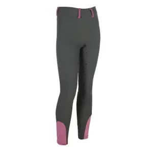 Girls' full grip riding leggings HKM Kids Pony Dream II