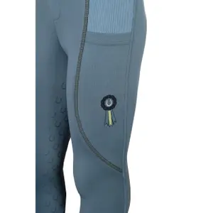 Dziewczęce legginsy jeździeckie z pełną przyczepnością HKM Kids Claire image-2