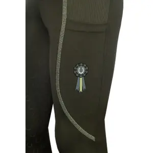 Dziewczęce legginsy jeździeckie z pełną przyczepnością HKM Kids Claire image-2