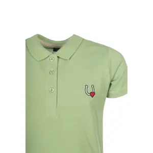 Dziewczęca jeździecka koszulka polo HKM Kids Claire image-3