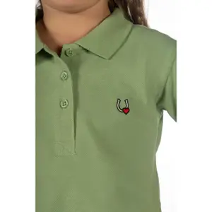 Dziewczęca jeździecka koszulka polo HKM Kids Claire image-4