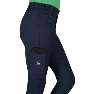 Pantalón de equitación Full Grip infantil HKM Kids Maui image-4