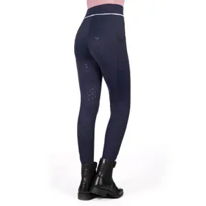 Dziewczęce legginsy jeździeckie z pełną przyczepnością HKM Kids Maui image-4