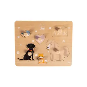 Wooden Button Puzzle HKM Kids image-0