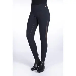 Women's full grip riding leggings HKM Selection Edinburgh Mesh image-2