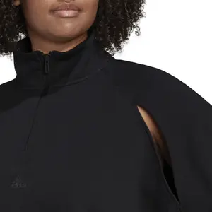 Sweatshirt große Größen Frau adidas hyperglam fleece image-5