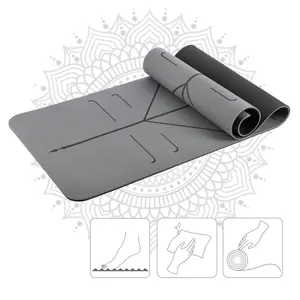 YM10 TPE Yoga Mat με KJ02 τούβλο και SJ02 ζώνη γιόγκα HMS image-1