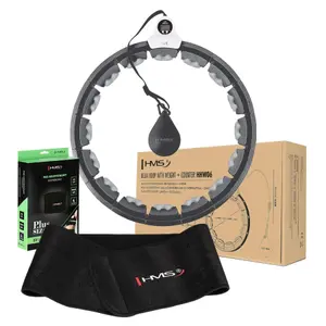 Ensemble hula hoop magnétique avec balle de gravité et compteur femme HMS HW06 image-0