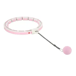 Ensemble hula hoop magnétique avec balle de gravité et support de taille femme HMS HHW06 image-0
