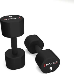 Polyurethane dumbbell HMS HPT09 (x2) image-1