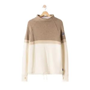 852423-744-pull-col-rond-femme-holebrook-martina-khaki-off-white