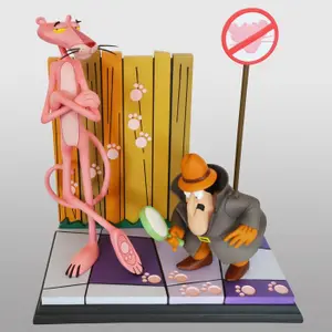 Figurine Hollywood Collectibles Group La Panthère rose (film, 1963) Pink Panther & The Inspector