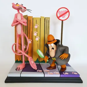 Figurine Hollywood Collectibles Group La Panthère rose (film, 1963) Pink Panther & The Inspector image-1