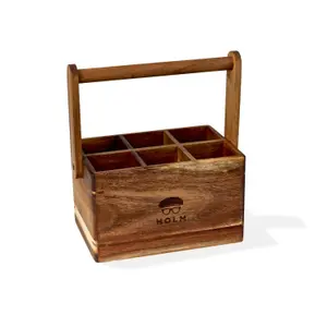 Úložný box na nádobí 6 otvorů Holm Acacia image-0