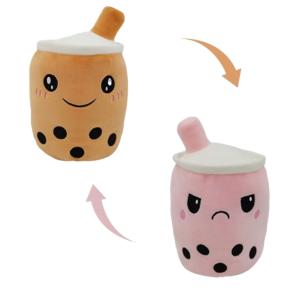 651aut060-reversible-plush-homadict-bubble-tea-pink-brown-white-15x14x13-cm