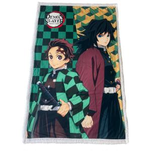 672hom001-kids-sherpa-blanket-homadict-demon-slayer-tanjiro-tomioka-green-yellow-black-100x3x150-cm