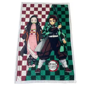 Manta sherpa para niño Homadict Demon Slayer Tanjiro & Nezuko Body image-0