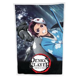 Kids' sherpa blanket Homadict Demon Slayer Tanjiro Blue Costum