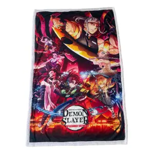 Kids' sherpa blanket Homadict Demon Slayer Yaiba & Character image-0