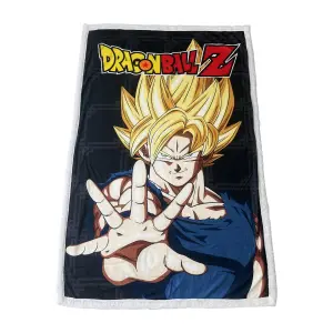 Kids' sherpa blanket Homadict Dragon Ball Sangoku Transformation image-0