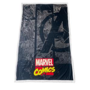 672hom020-kids-sherpa-blanket-homadict-marvel-avenger-comics-black-grey-100x3x150-cm