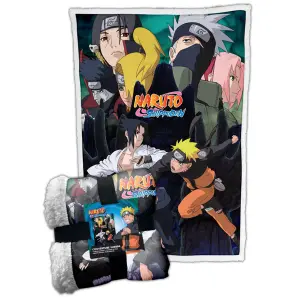 Plaid sherpa per bambini Homadict Naruto Vs Sasuke Battle image-0