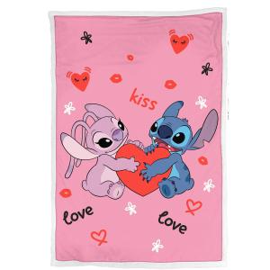 Sherpa plaid Homadict Disney Stich & Angel image-1