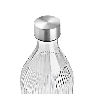 Glass Bottle with Stainless Steel Cap Homely image-2