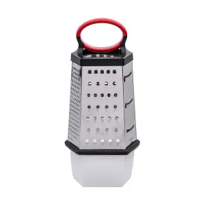 Stainless Steel 6-Sided Grater Homely image-0