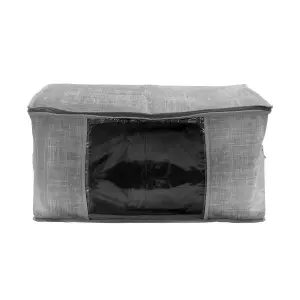 Caja de almacenamiento con cremallera no tejida Homely image-1
