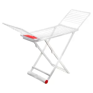 Secador de ropa de plástico, plegable con ruedas Homely