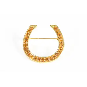 Broszka do krawata dla konia w kształcie podkowy HORKA image-0