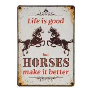 145856-8059-warning-signs-red-horse-8059-life-is-good-one-size