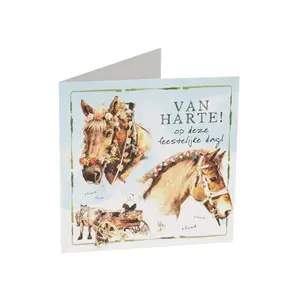 Gratulationskort för hästar Horka image-0