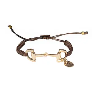 Braided bracelet with bit decoration Horka