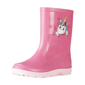 Bottes d'équitation de pluie PVC fille Horka image-1