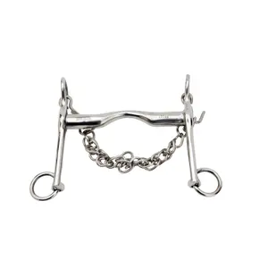 Stainless steel weymouth horse bridle bit Horka image-0
